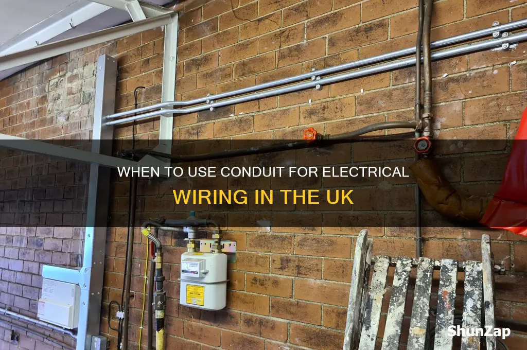 when to use conduit for electrical wiring uk