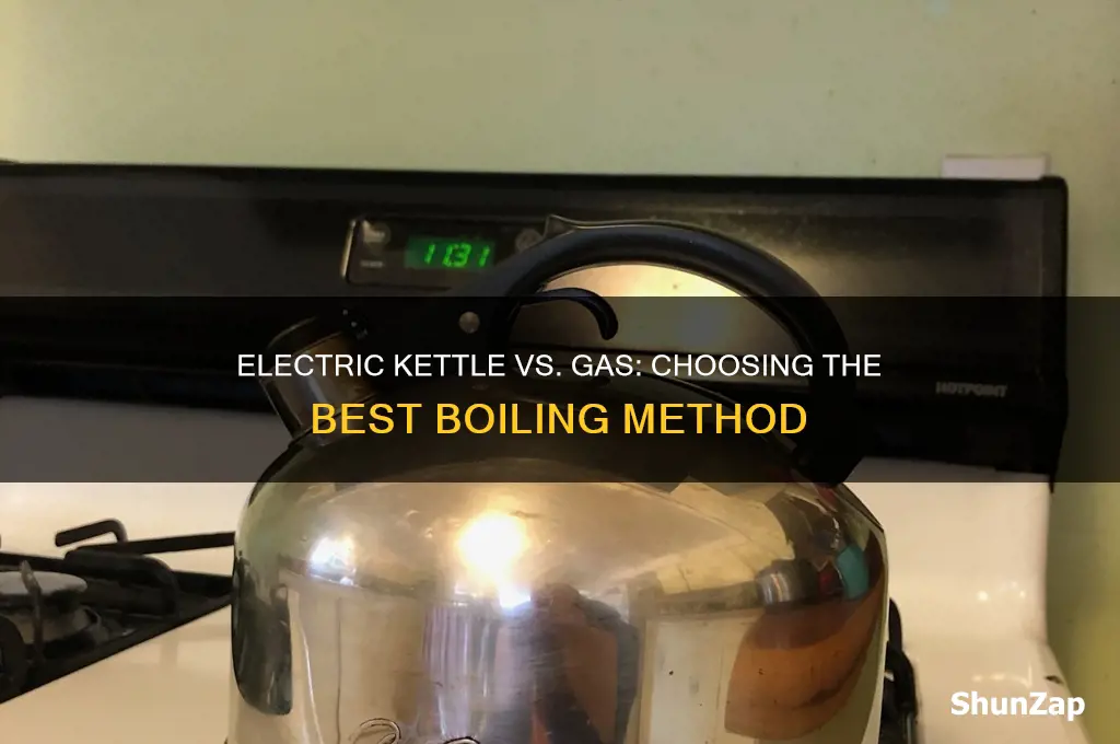 when to use electric kettle or gas