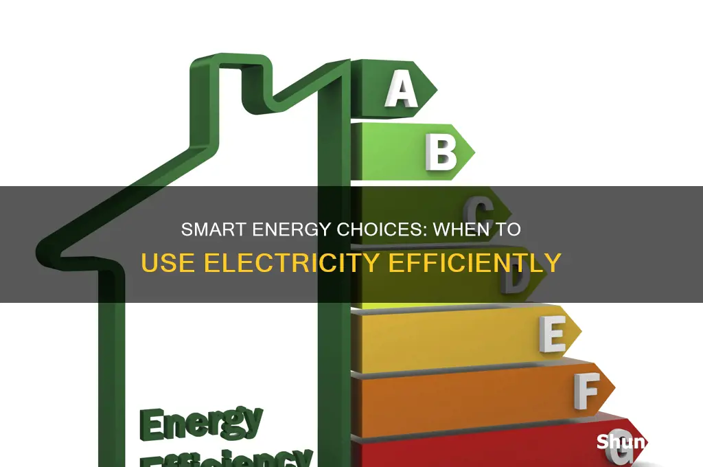 when to use electricity
