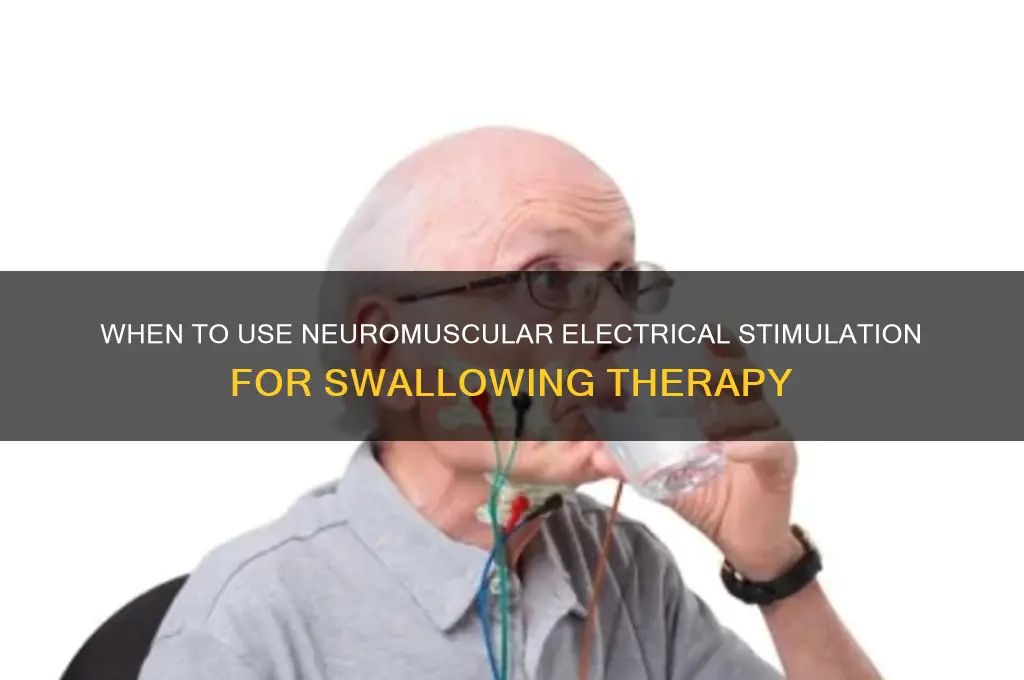when to use neuromuscular electrical stimulation swallow