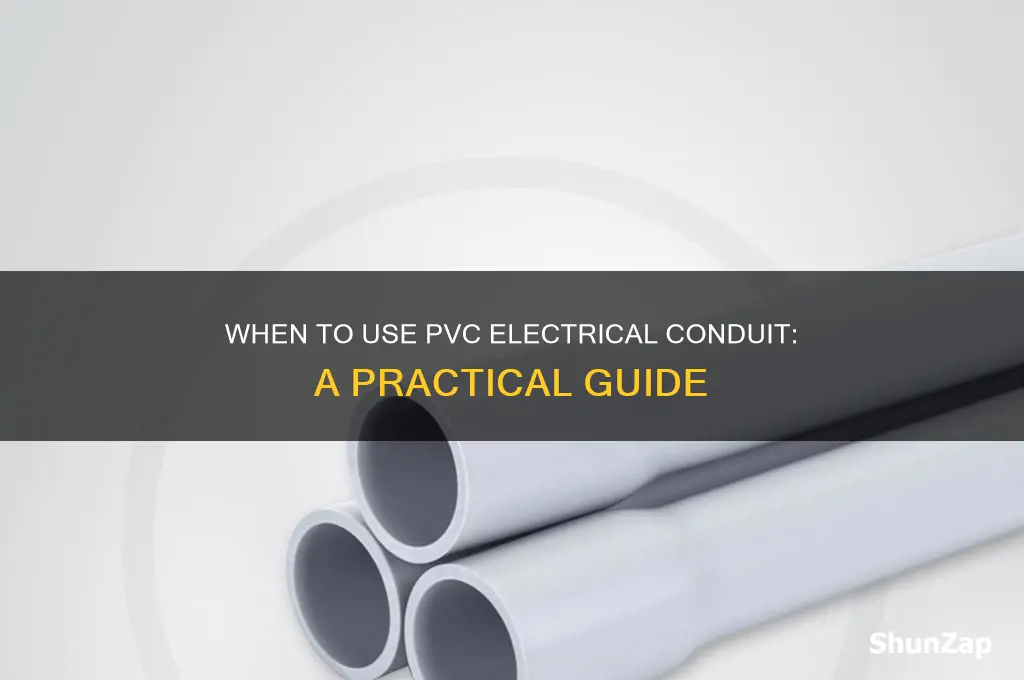 when to use pvc electrical conduit