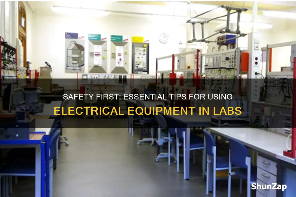 when using electrical equipment in a lab always