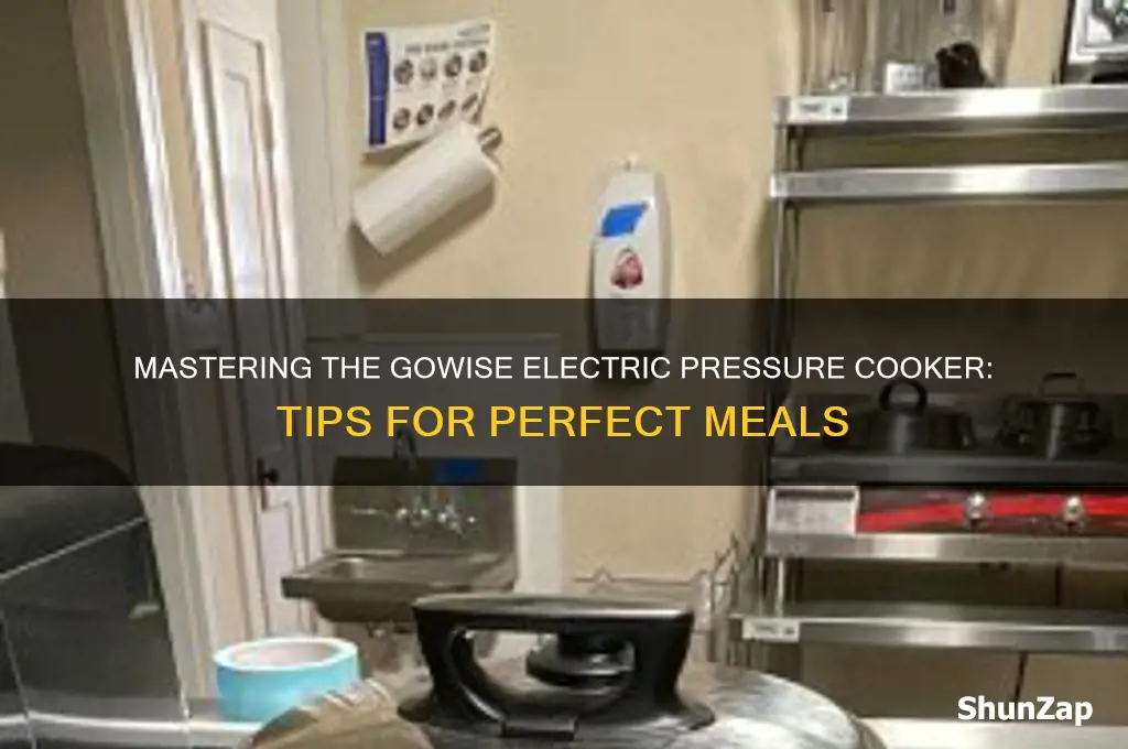 when using the gowise electric pressure cooker