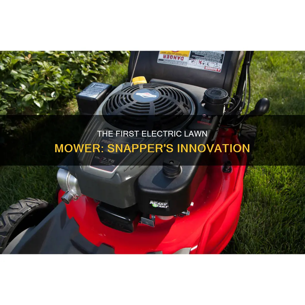 when was 1st snapper electric lawn mowe