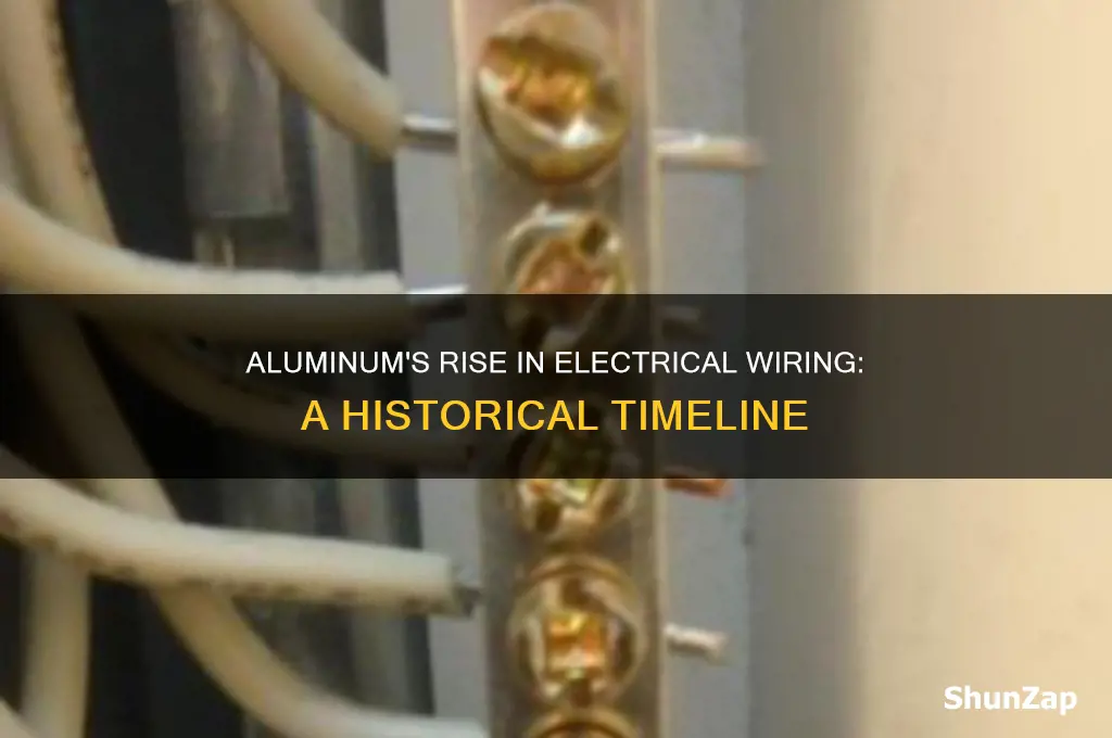 when was aluminum used for electrical wiring
