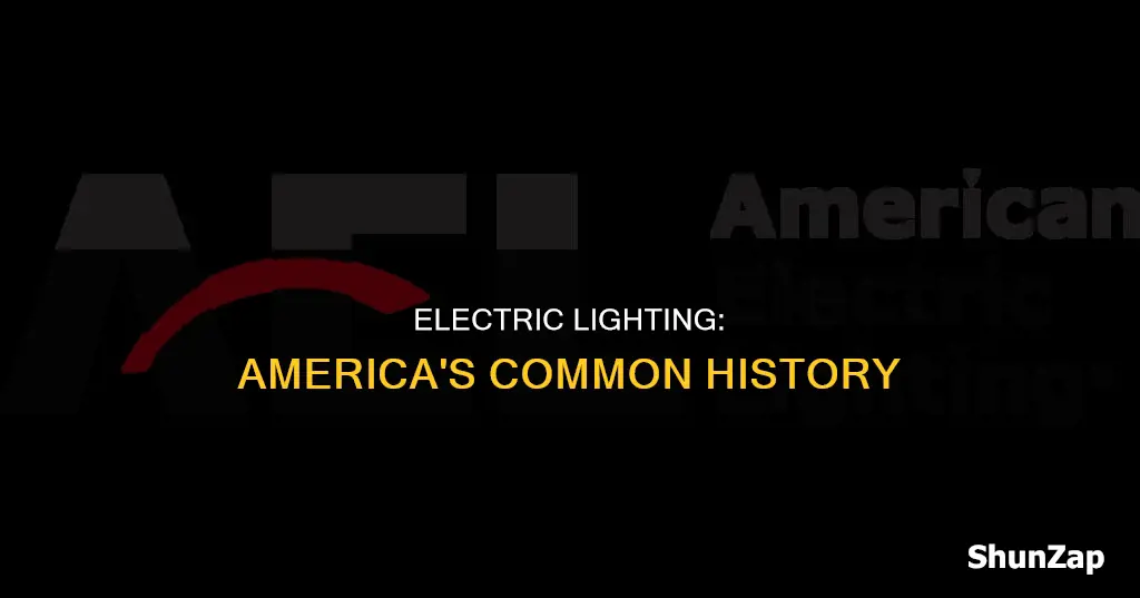 when was electric lighting common in america