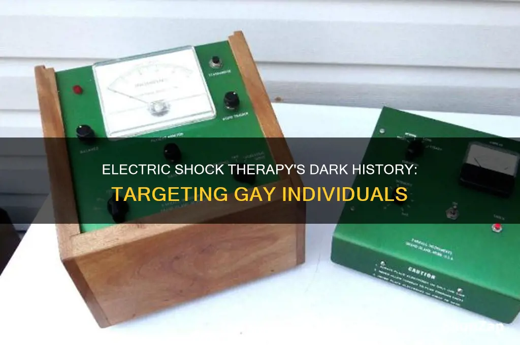 when was electric shock therapy used on gay people