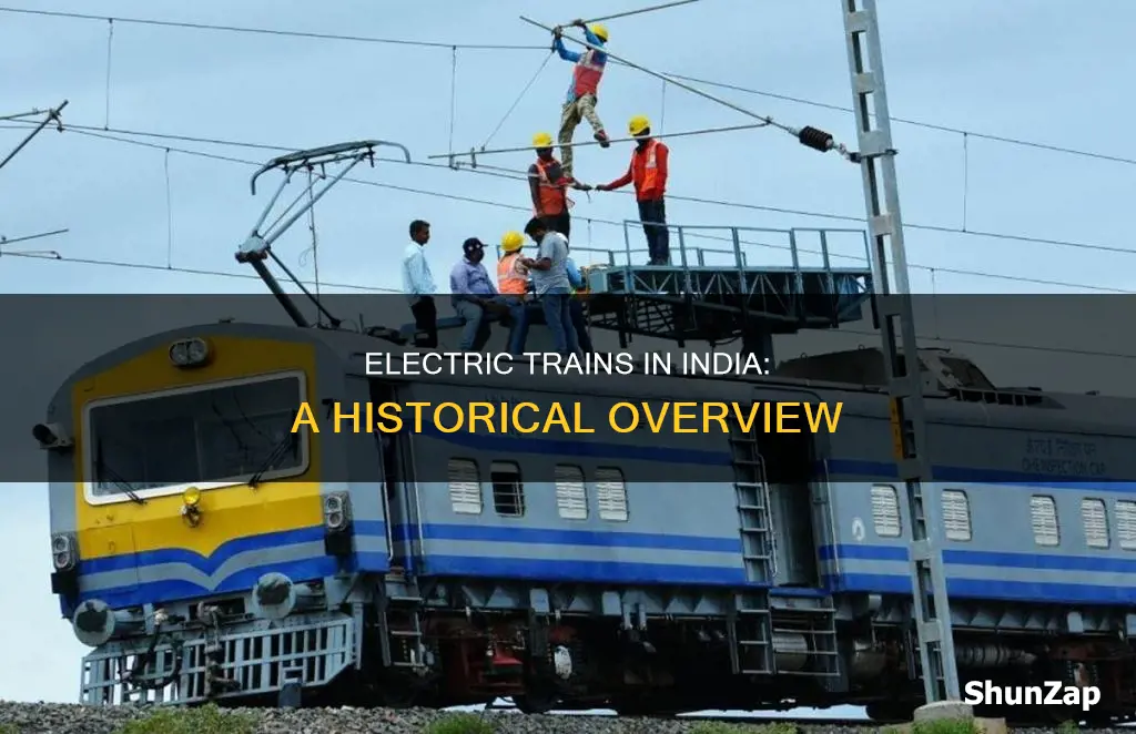 when was electric train started in india