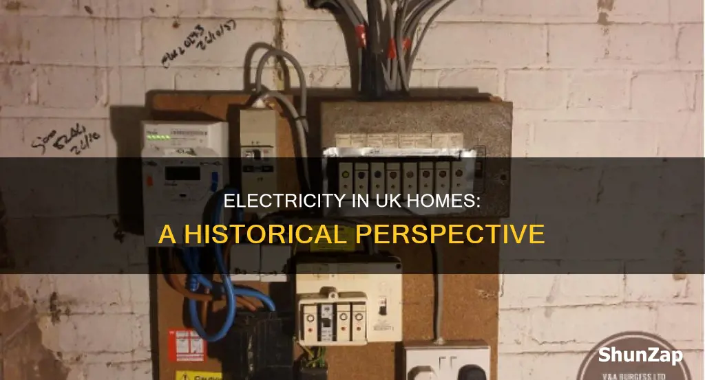 when was electricity available in homes uk