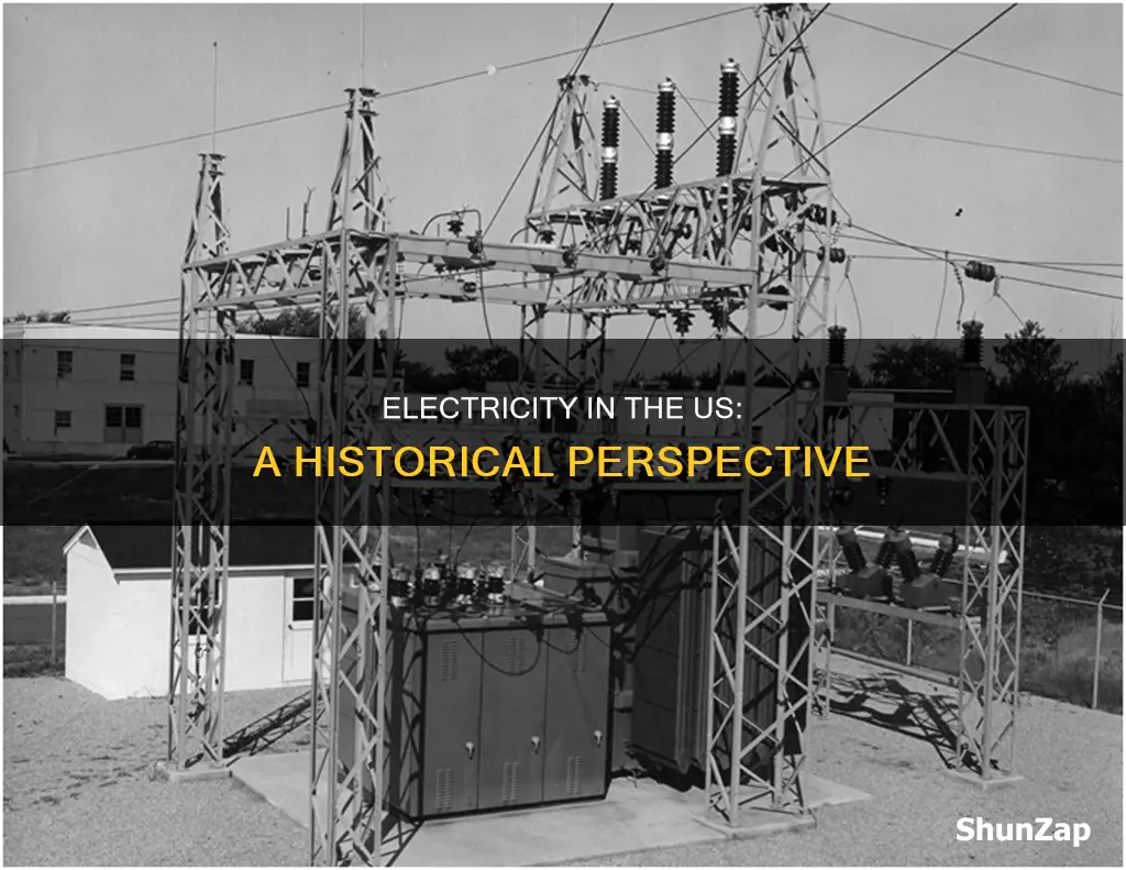 when was electricity available in the us