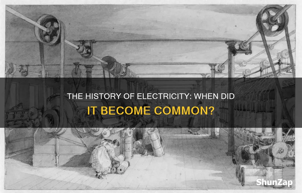 when was electricity become a common term
