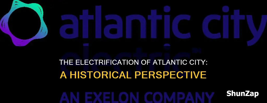 when was electricity brought into atlantic city