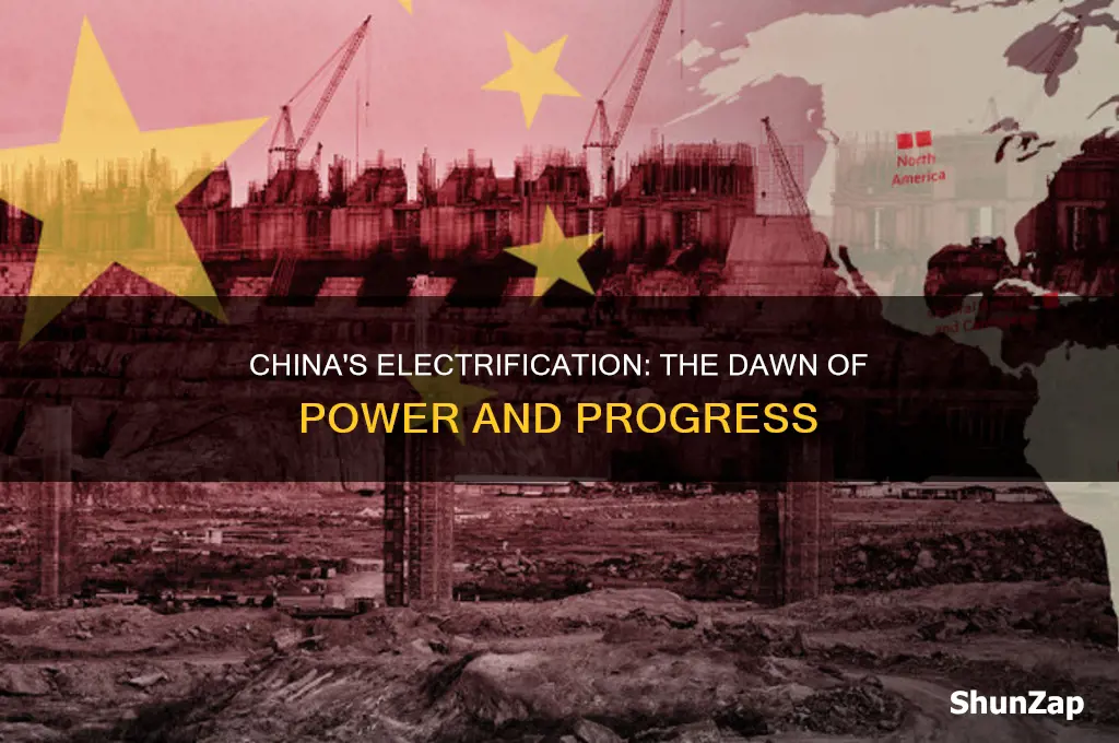 when was electricity first used in china