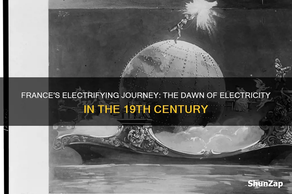 when was electricity first used in france