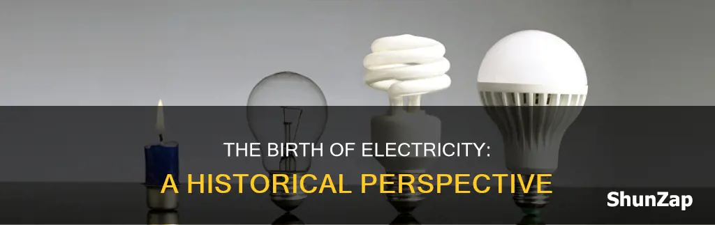 when was electricity invented in the world