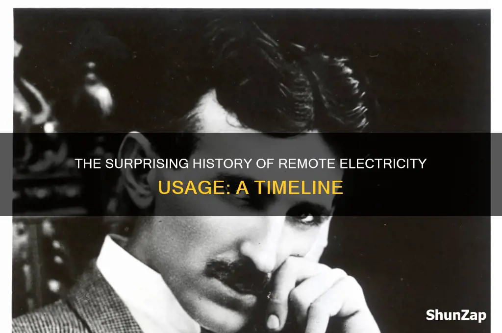 when was electricity remotly used