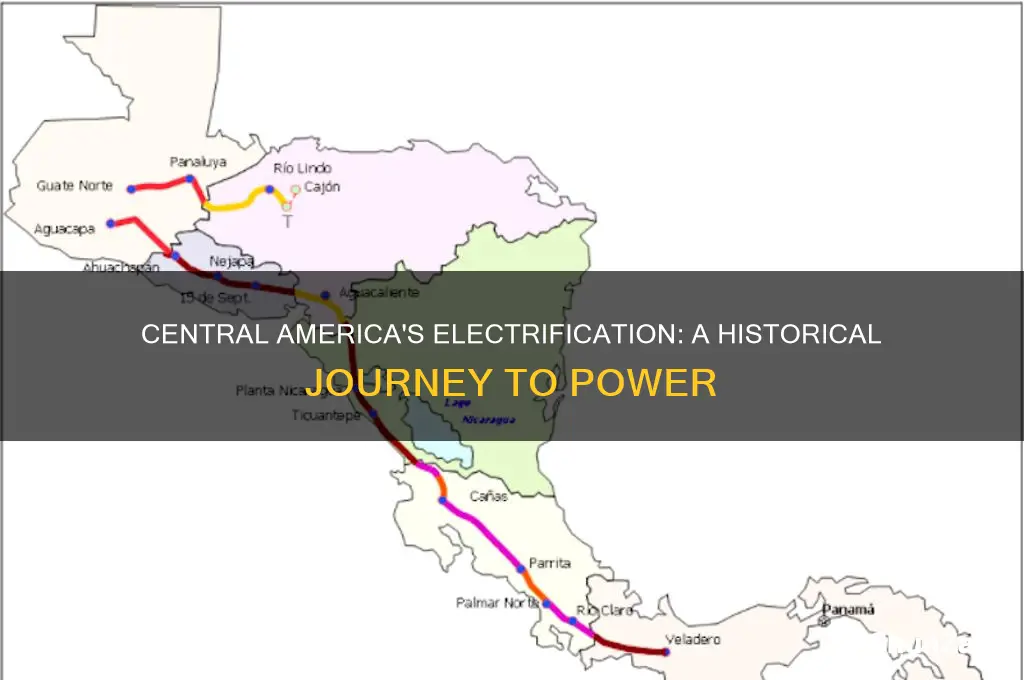when was electricity used in central amer