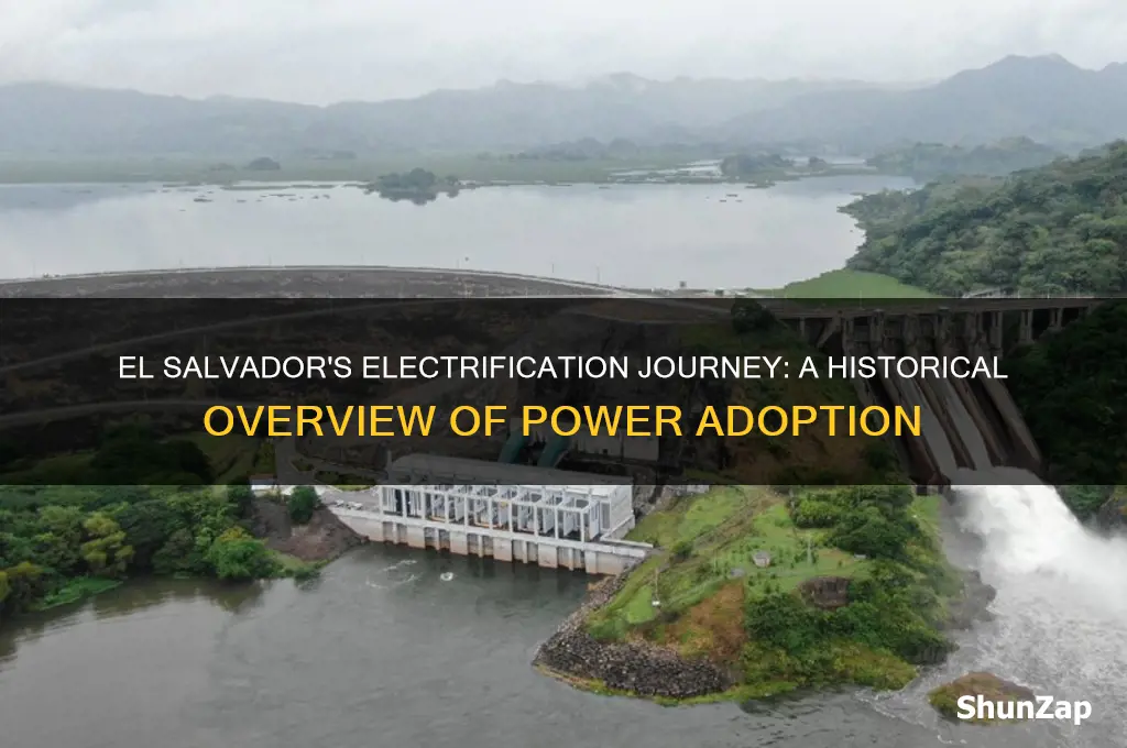 when was electricity used in el salvador