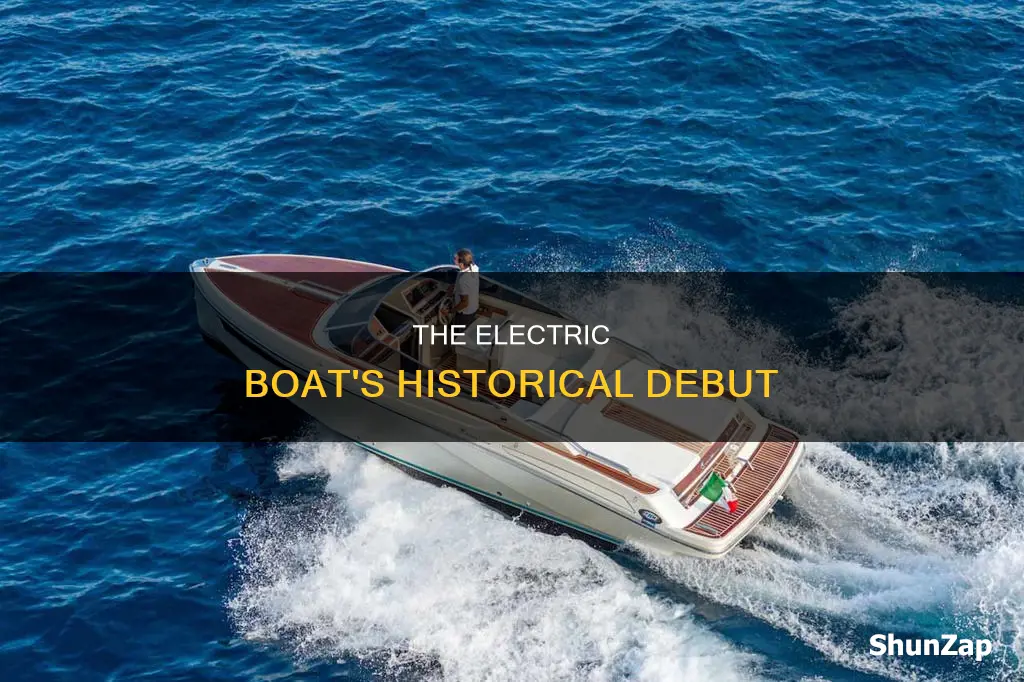 when was first electric powered boat made