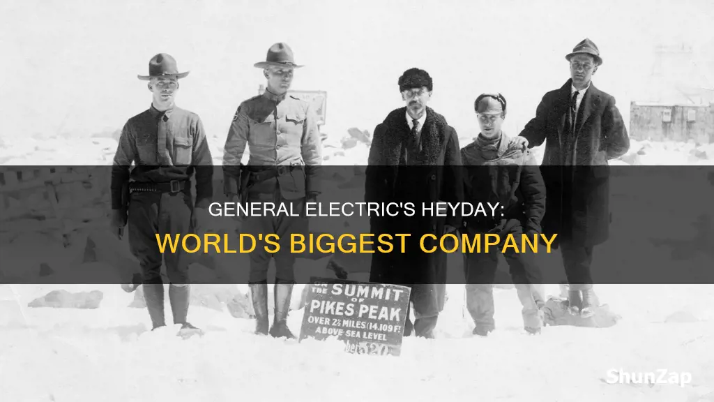 when was general electric the worlds biggest company