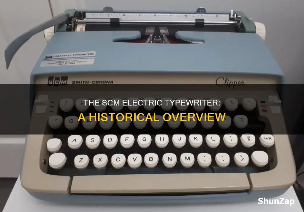 when was scm electric typewriter first made