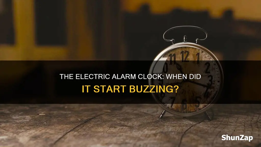 when was the electric alarm clock invented