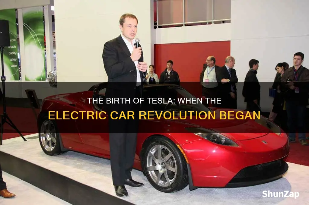 when was the electric car company tesla founded