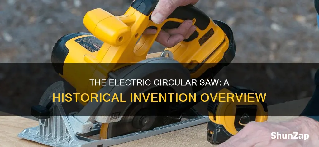 when was the electric circular saw invented