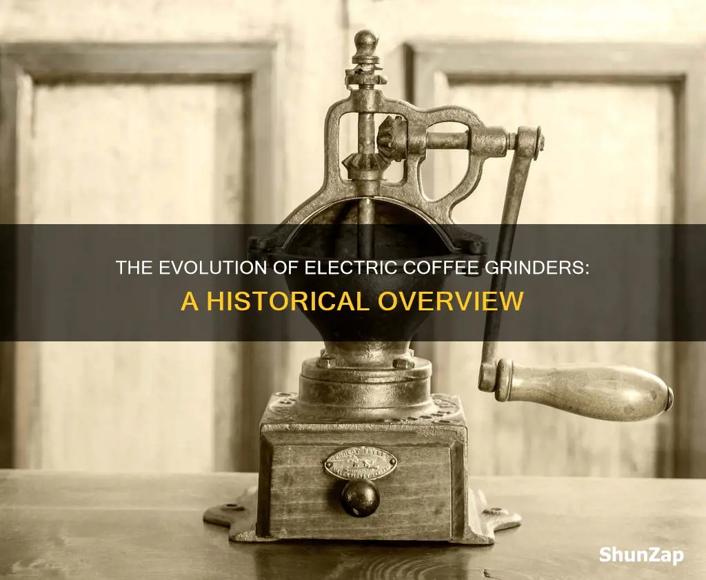 when was the electric coffee grinder invented