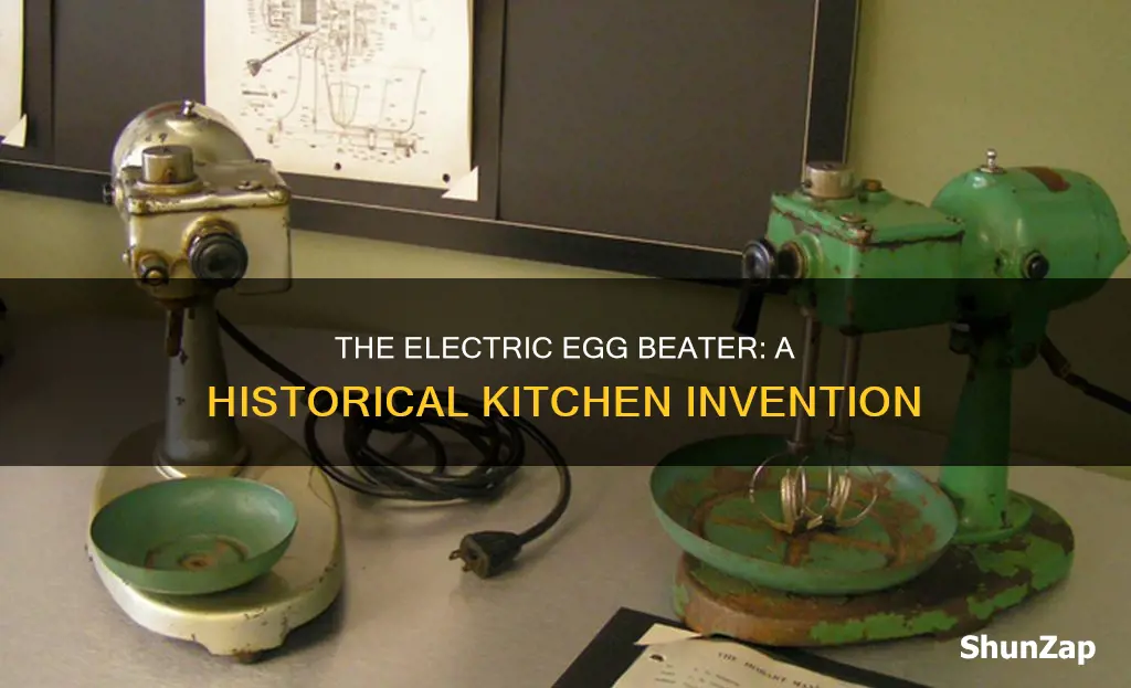 when was the electric egg beater invented