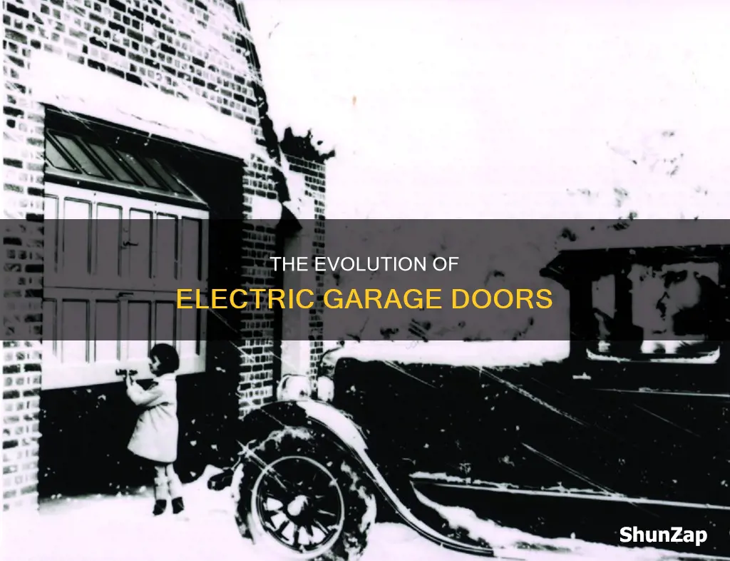 when was the electric garage door invented