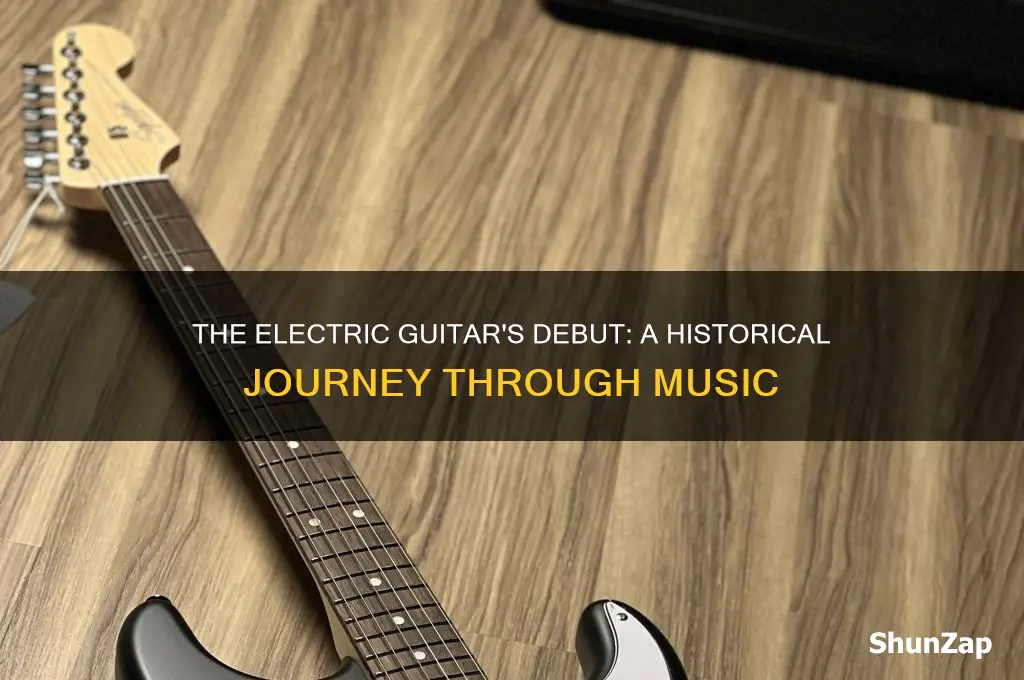 when was the electric guitar first used
