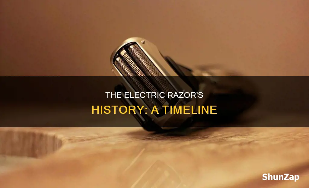 when was the electric hair razor invented