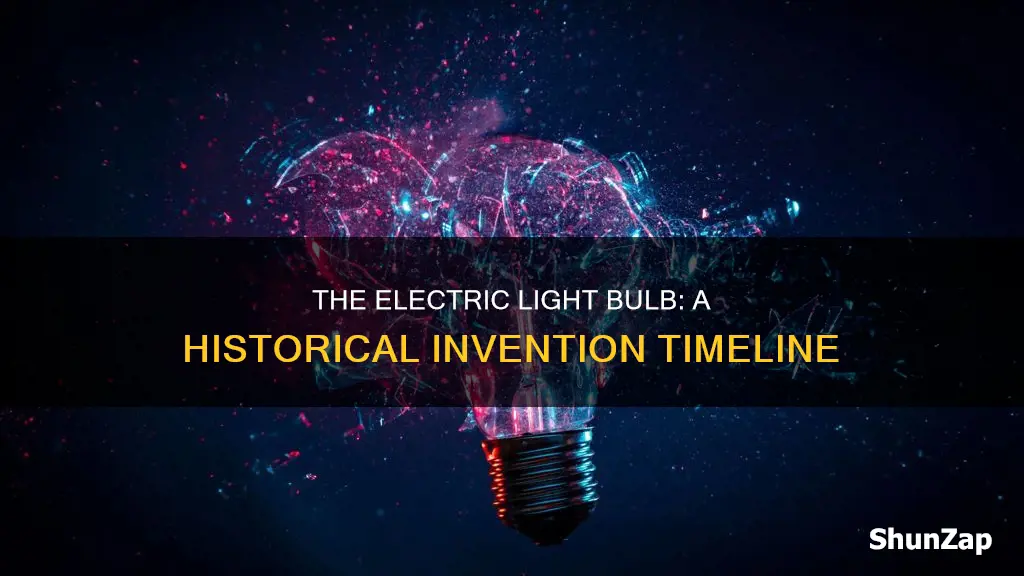 when was the electric light bulb invented