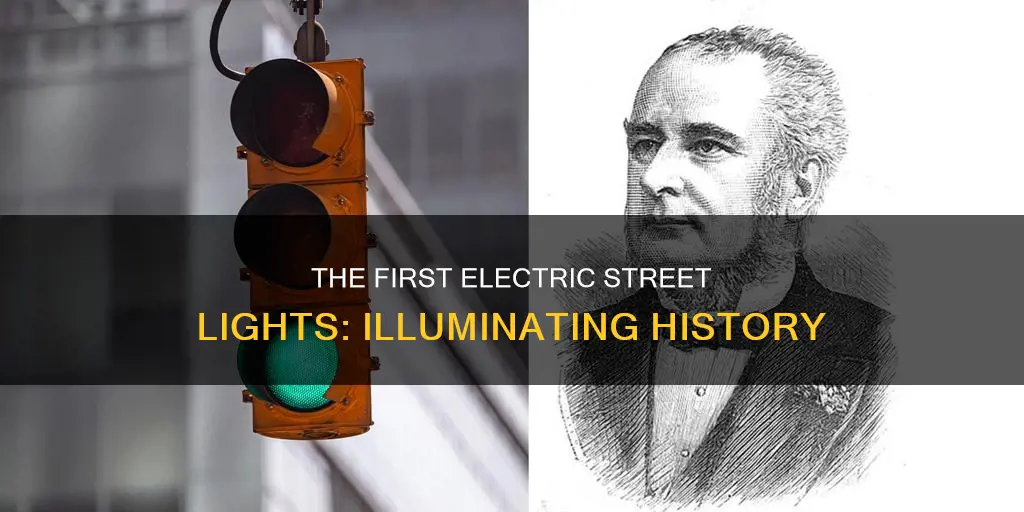 when was the electric street light invented