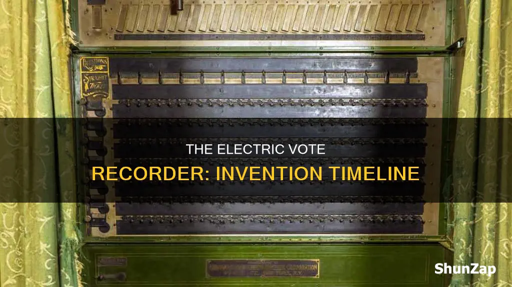 when was the electric vote recorder invented