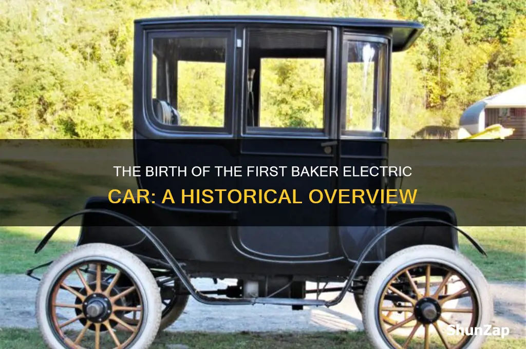 when was the first baker electric car made