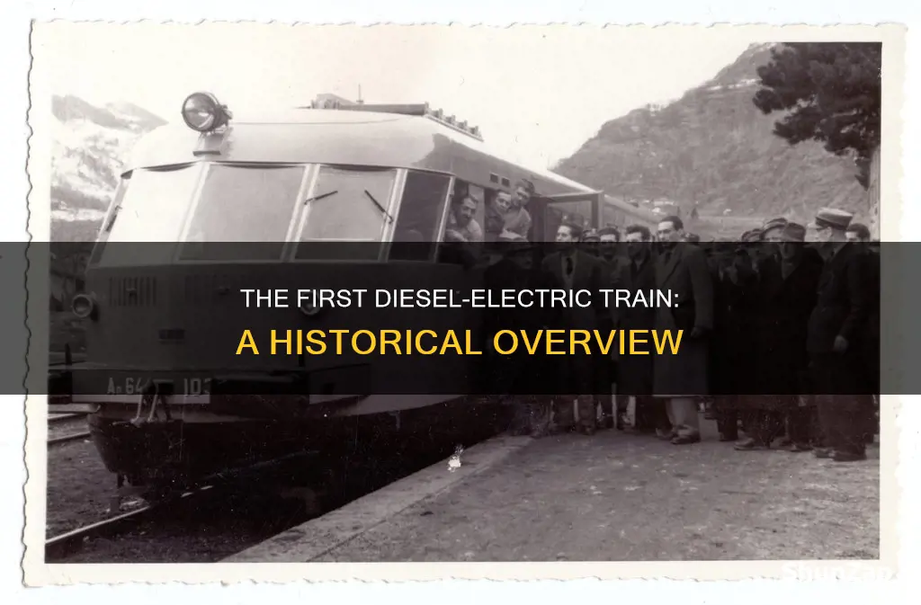 when was the first diesel electric train