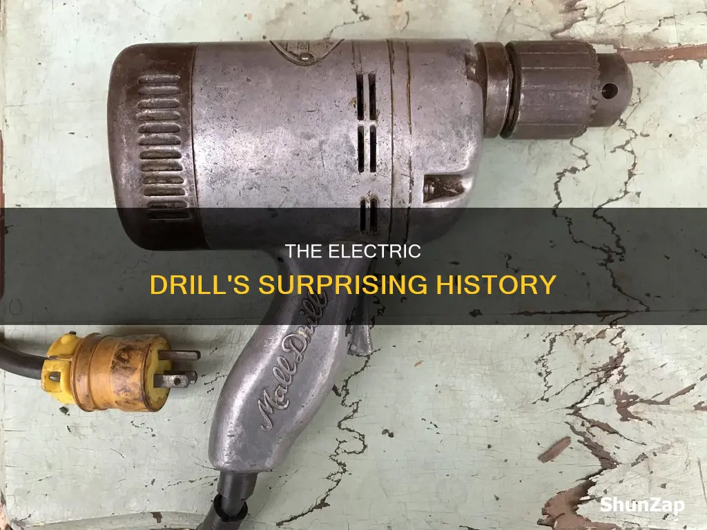when was the first electric drill invented