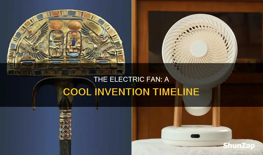 when was the first electric fan invented
