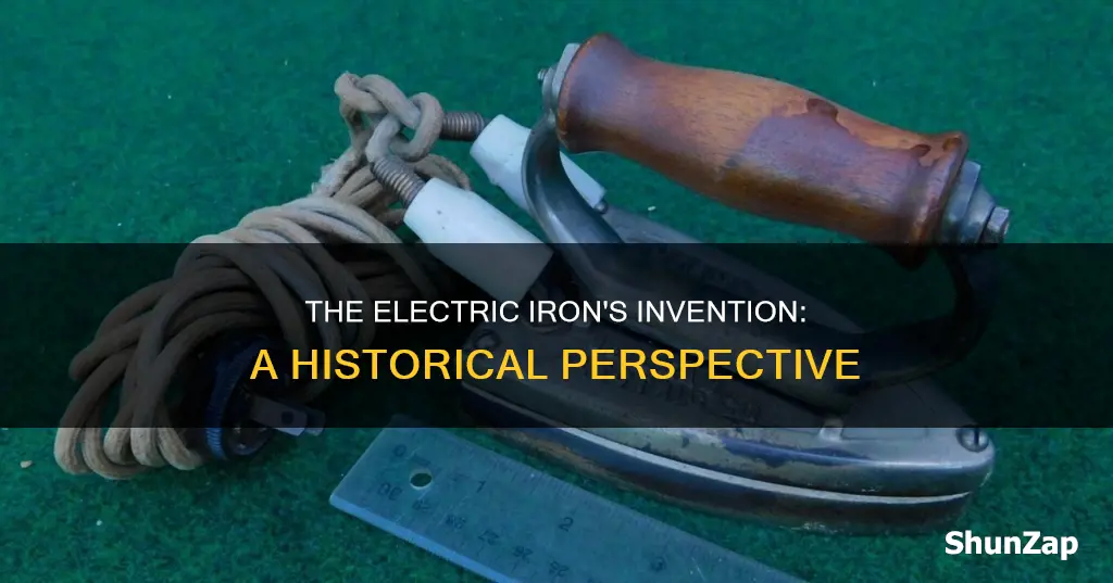 when was the first electric iron invented