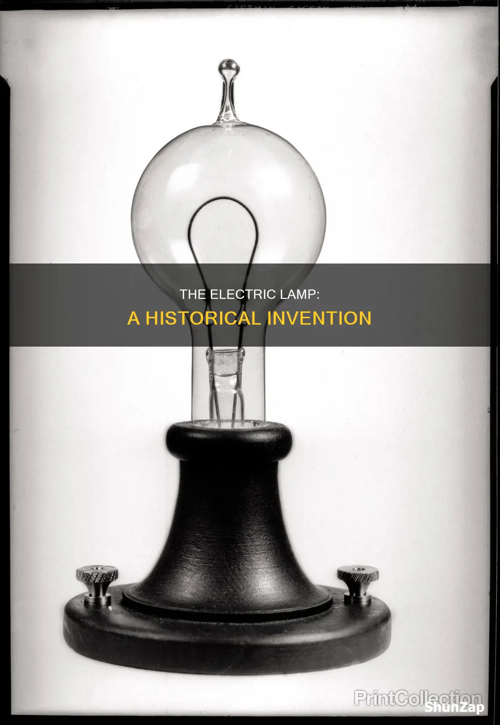 when was the first electric lamp made