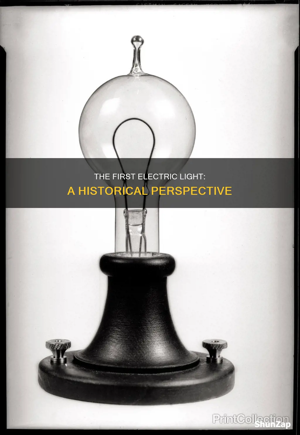 when was the first electric light created