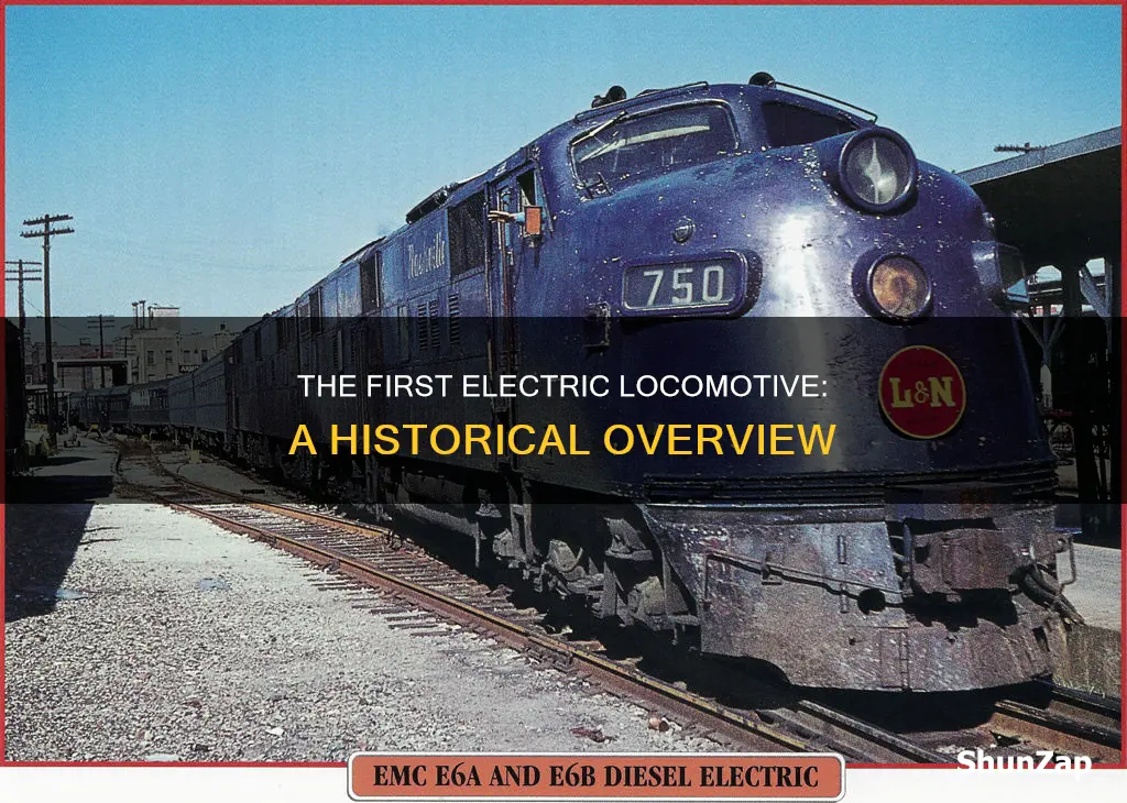 when was the first electric locomotive built
