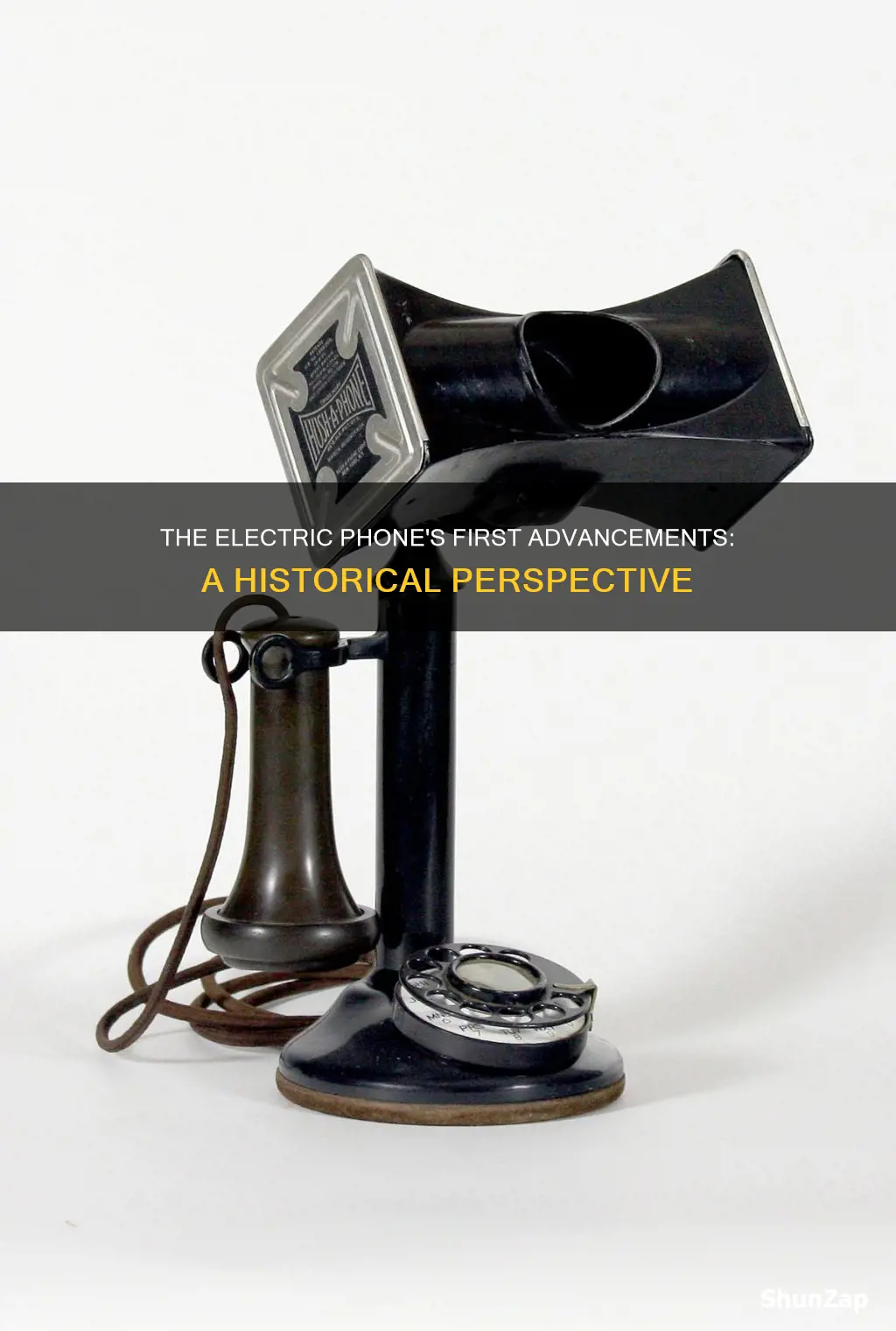 when was the first electric phone advancement