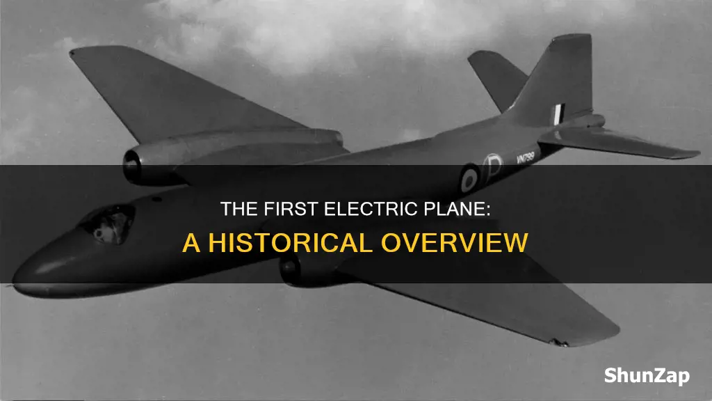 when was the first electric plane made