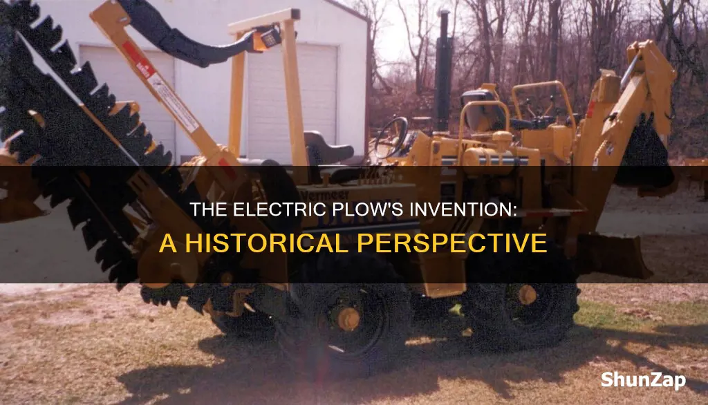 when was the first electric plow made