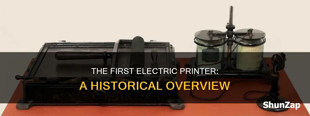 when was the first electric printer invented