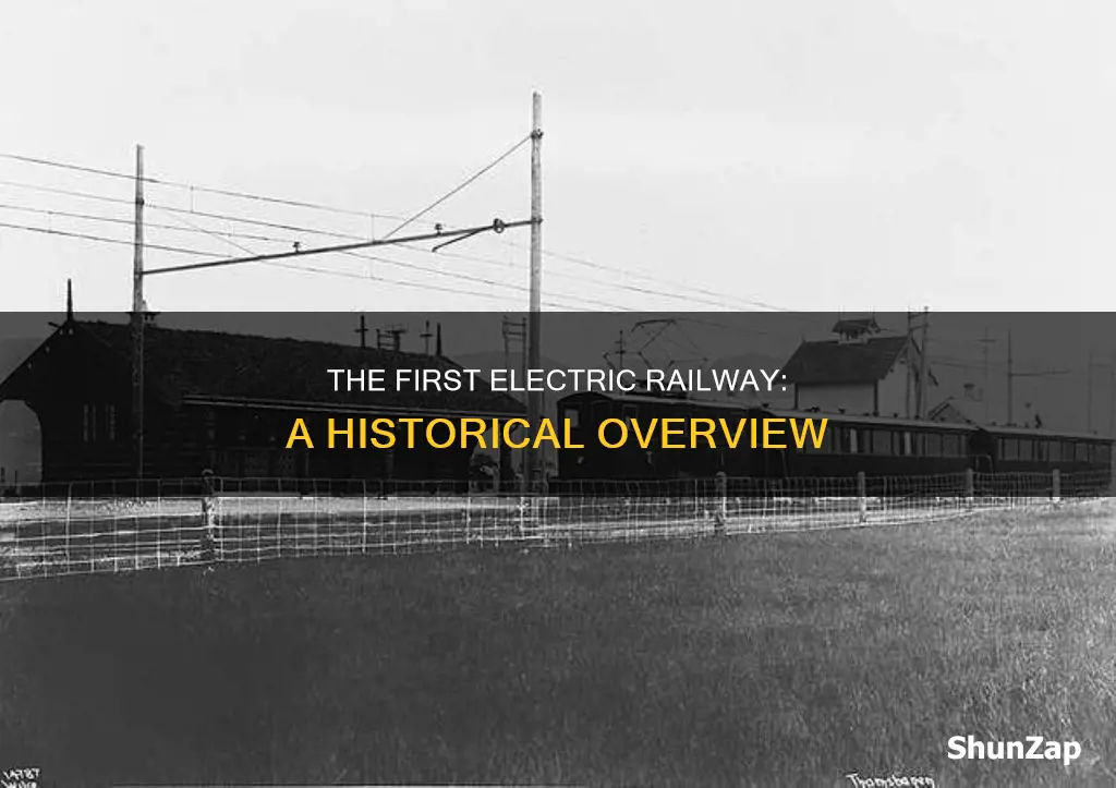 when was the first electric railway opened
