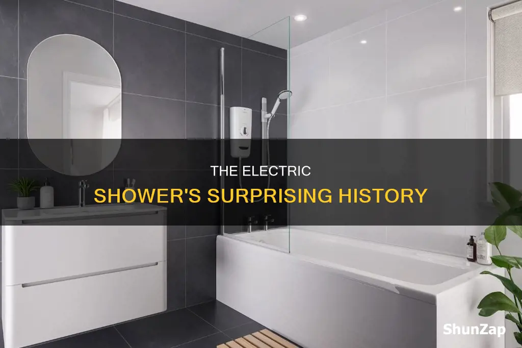 when was the first electric shower invented